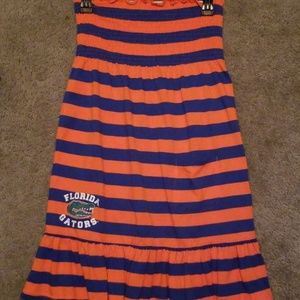Gators Bandeau Striped Dress